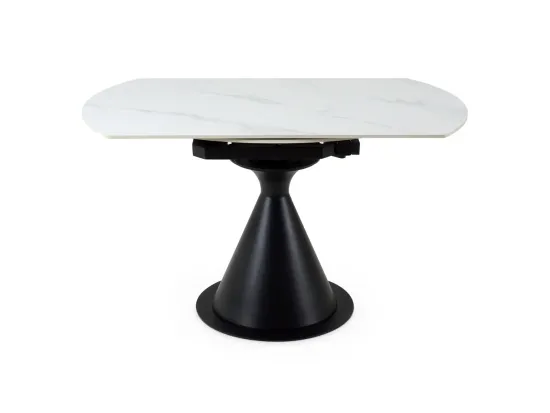 Раскладной обеденный стол Pion белая керамика 80-130