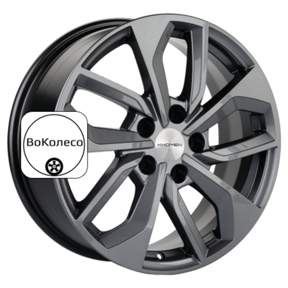 7x17/5x112 ET40 D57,1 KHW1703 (Kodiaq/Tiguan) Gray Khomen Wheels