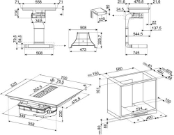 Встраиваемая индукционная варочная панель Smeg HOBD472D