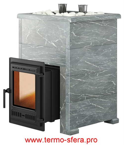 Печь для бани Эверест "Steam Master 30 ЧУГУН" Талькохлорит, S-40