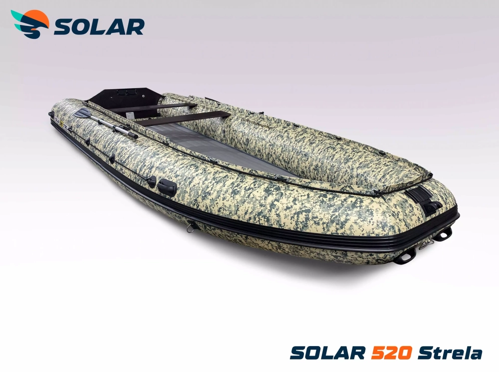 Лодка надувная моторная solar-520 strela jet tunnel