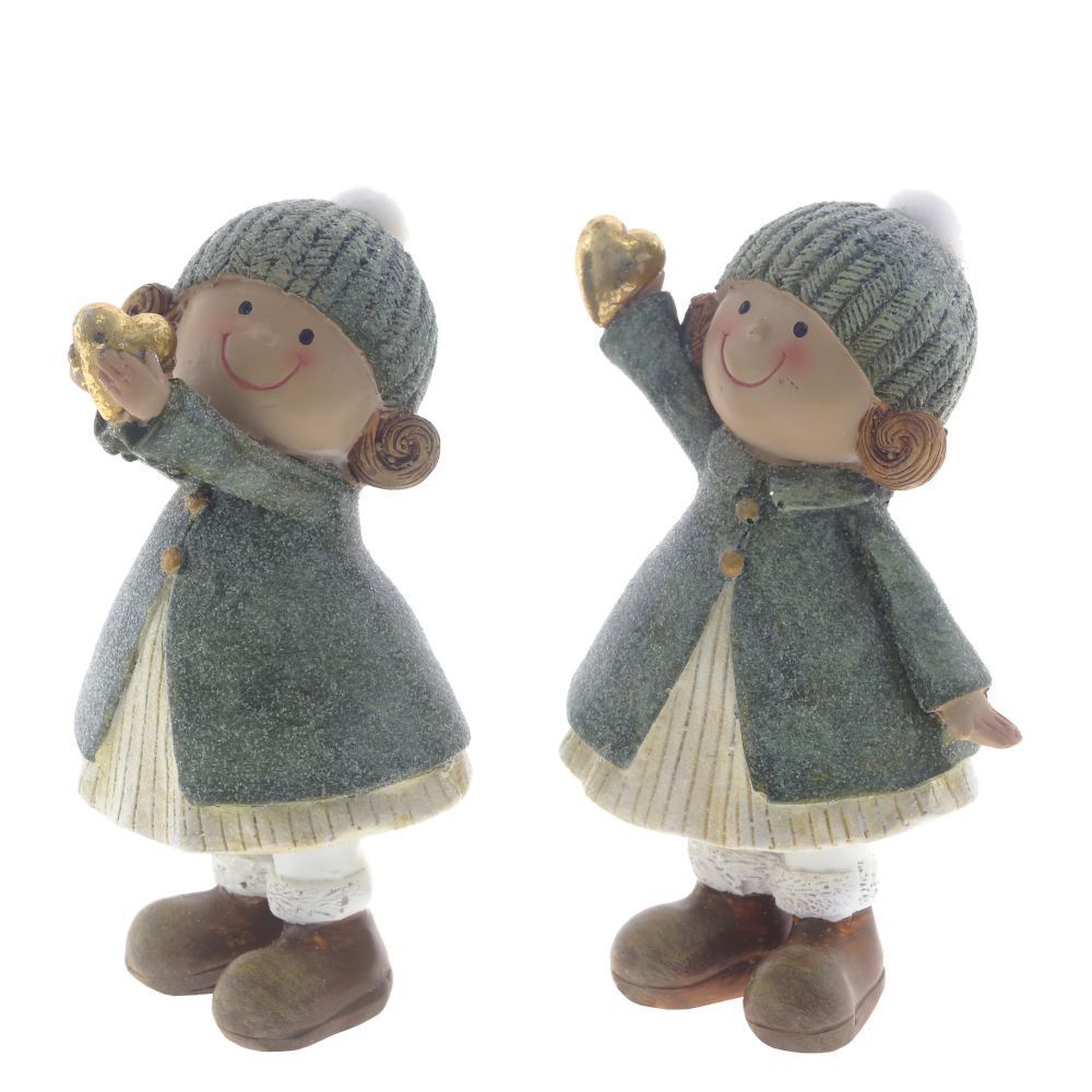 GAEM Фигурка декоративная "Девочка", L8 W5 H12 см, 2в.