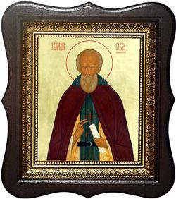 Савва Стромынский Преподобный. Икона на холсте.