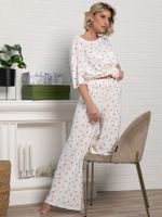 Костюм домашний с брюками Мона (белый) К15209-1М LT Collection