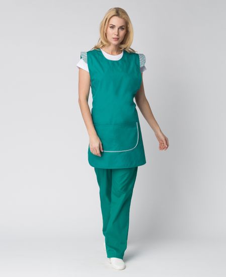 Фартук-сарафан женский "Надежда" (зеленый)