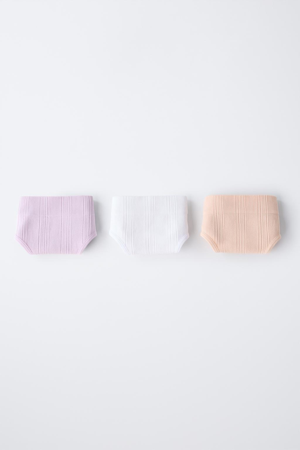 ZARA НАБОР ИЗ ТРЕХ БЕСШОВНЫХ ТРУСОВ, РАЗНОЦВЕТНЫЙ