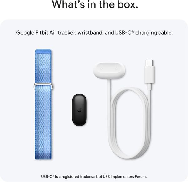 Фитнес-браслет Google Fitbit Air Activity Tracker (2026) Лаванда | Lavender