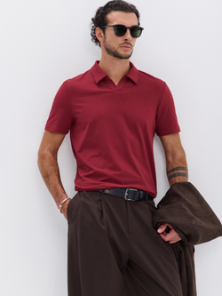 Футболка-поло трикотажная повседневная