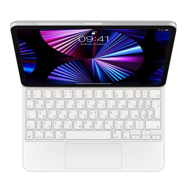 Клавиатура Apple Magic Keyboard для iPad Pro и iPad Air 11" 2021, белый (MJQJ3RS/A)