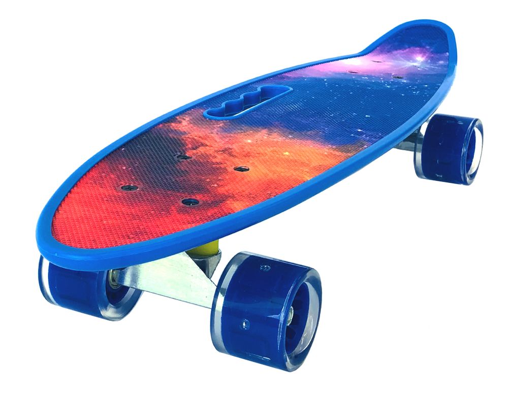 Скейтборд PWSport Print 22" Полярная звезда синий