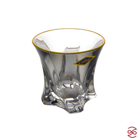 Набор стаканов для виски Aurum Crystal Cooper 320 мл сер. с золо.