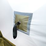 Палатка зимняя куб СЛЕДОПЫТ &quot;Premium&quot; 2,1х2,1 м, S по полу 4,4 кв.м, 3 слоя,  2 двери, цв. олив/бел