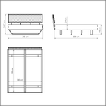 Кровать двуспальная 160х200 Беллиссима с основанием