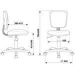 Кресло детское Бюрократ CH-204NX/PENCIL-GN зеленый карандаши, без подлокотников