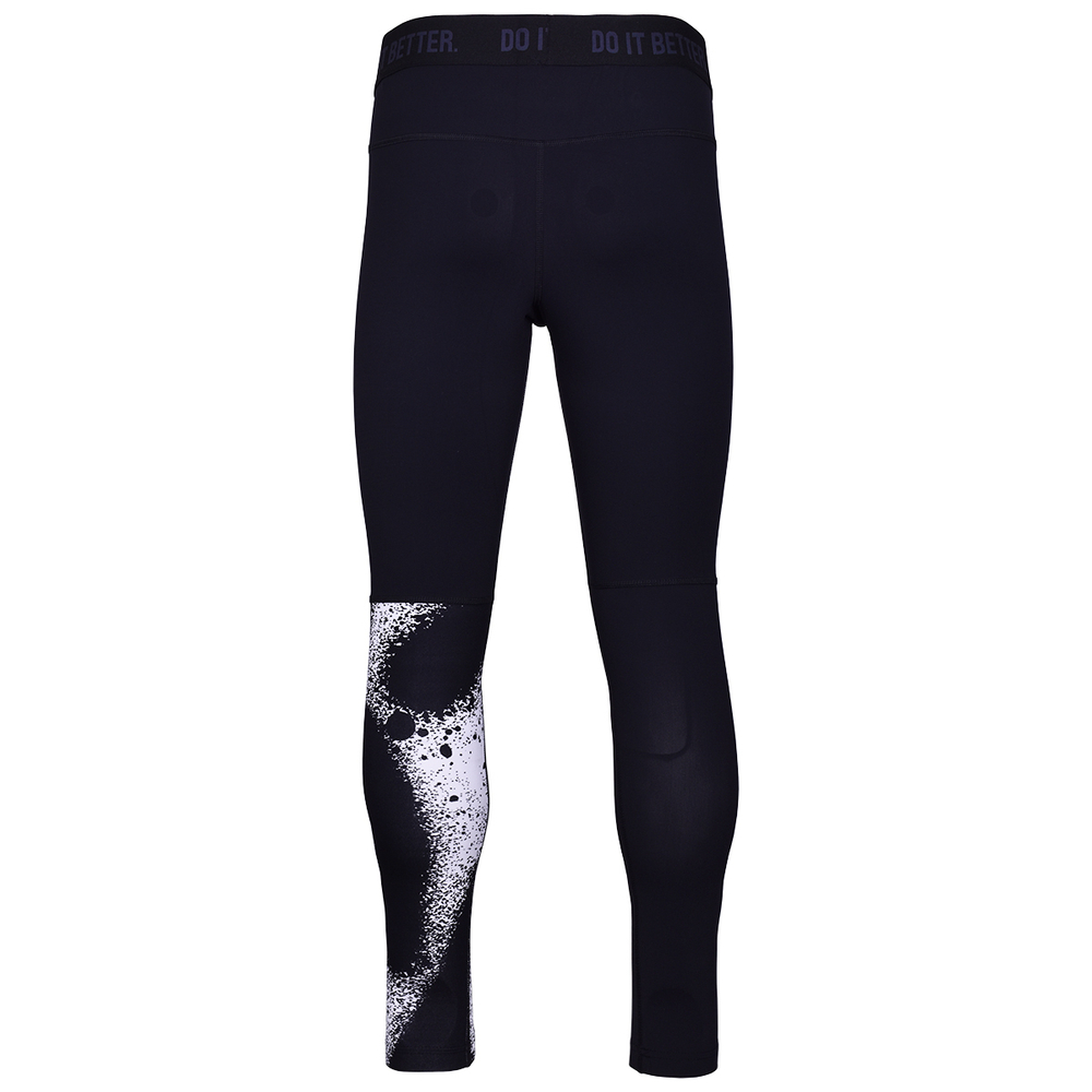 Мужские теннисные штаны Hydrogen Spray Leggings - white/black