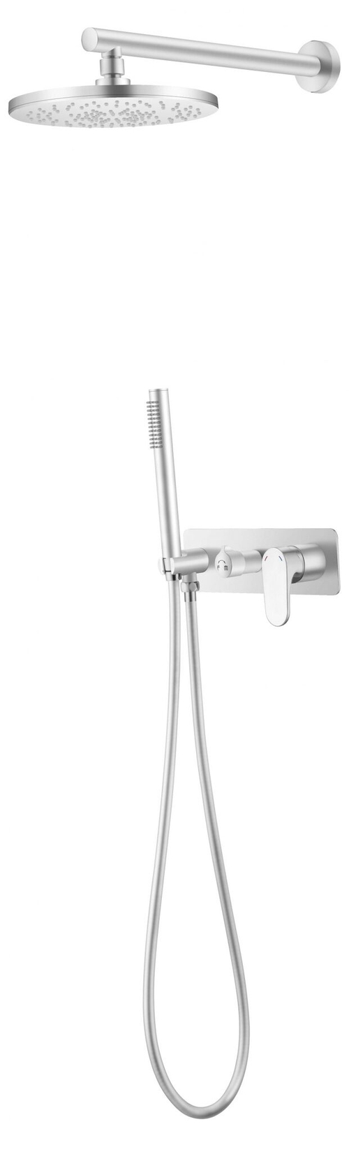 Boheme Смеситель встроенный для душа с верхней лейкой SPECTRE Matt White