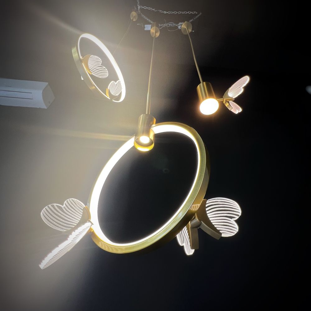 Подвесной светильник BABETTA RING 2 brass 4000К