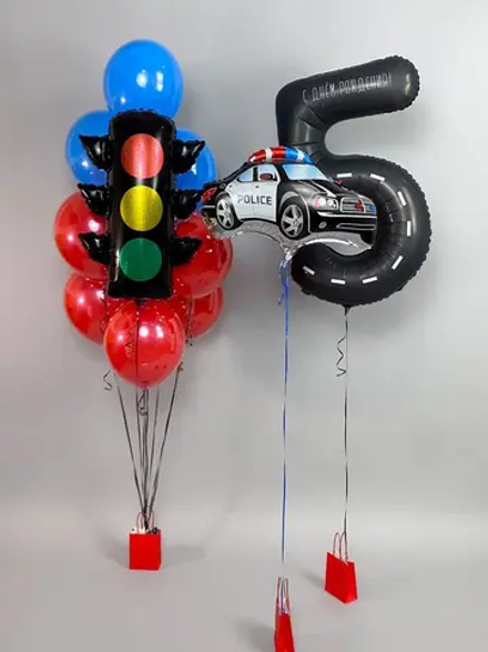 Светофор и полиция №1, набор шаров