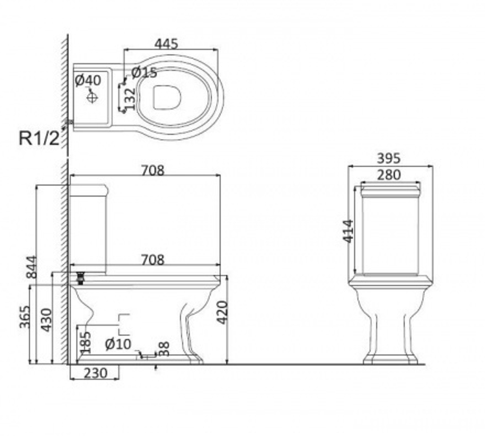 DI1002 УНИТАЗ-КОМПАКТ Creo HDCI386P Creo нано белый с сиденьем