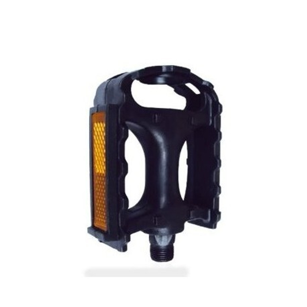 Педали пластиковые, 96x85мм, ось 9/16", черные VP 828 black OEM