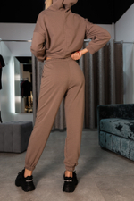 Спортивный костюм с капюшоном трикотажный недорого