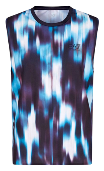 Мужская теннисная футболка EA7 Man Jersey Tank - разноцветный