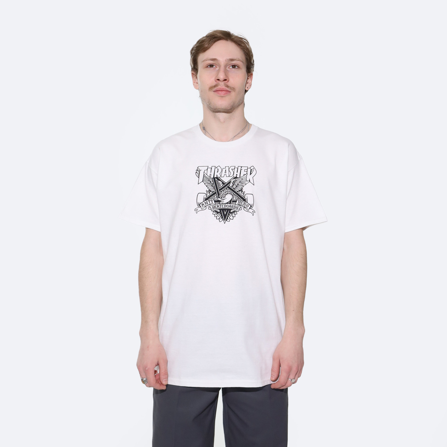 Футболка Thrasher Eaglegram T-Shirt (white) артикул: - купить в магазине Дайс