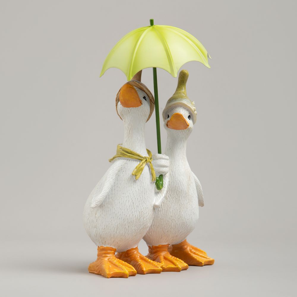 СТАТУЭТКА "УТОЧКИ ПОД ЗОНТИКОМ" 15Х10Х21,5 СМ