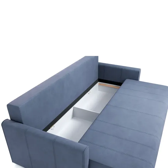 РИМИНИ Диван прямой синий