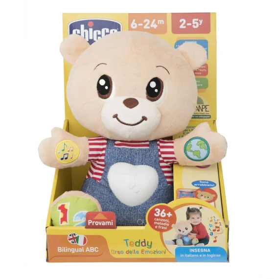 Мягкая игрушка Chicco Говорящий Мишка Teddy Emotion