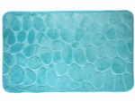 Коврик для ванной Камни 50*80см (бирюзовый)