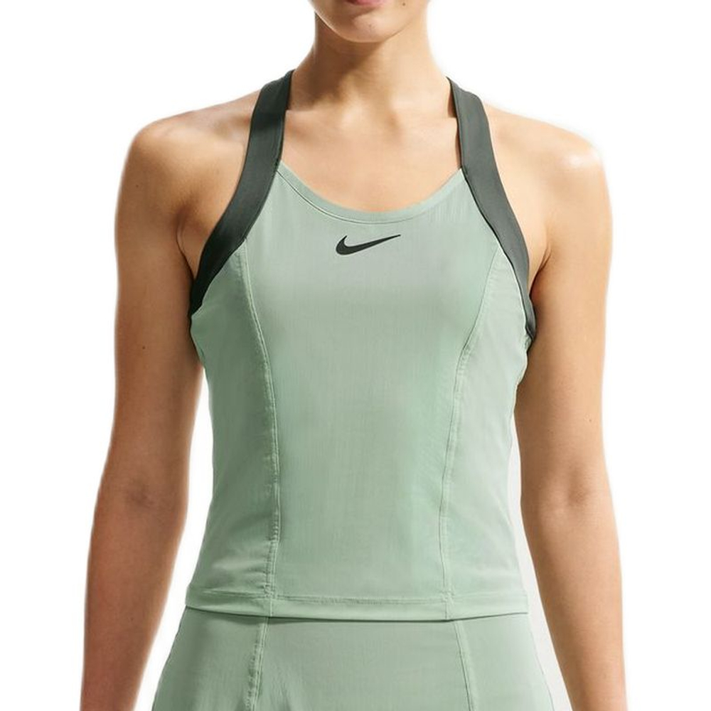 Женский топ теннисный Nike Court Paris Slam Dri-Fit Tennis - steam/black spruce/black