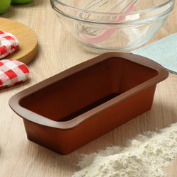 Форма для выпечки силикон, 13.5х27х6 см, прямоуг, шок, Daniks, Savory, Y4-4961