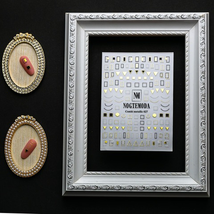 Наклейки NogteModa COMBI METALLIC 027