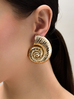 Серьги "Old shell" Gold