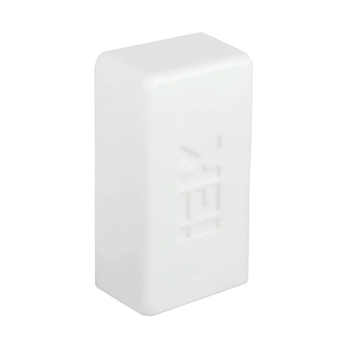 Заглушка для кабель-канала КМЗ IEK, 20 x 10 мм, 4 шт, белая