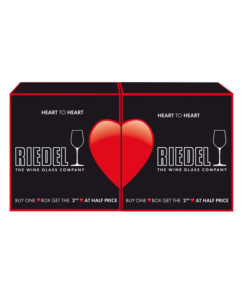 Riedel Бокалы для шампанского Champagne Glass Heart to Heart 330мл - 2шт