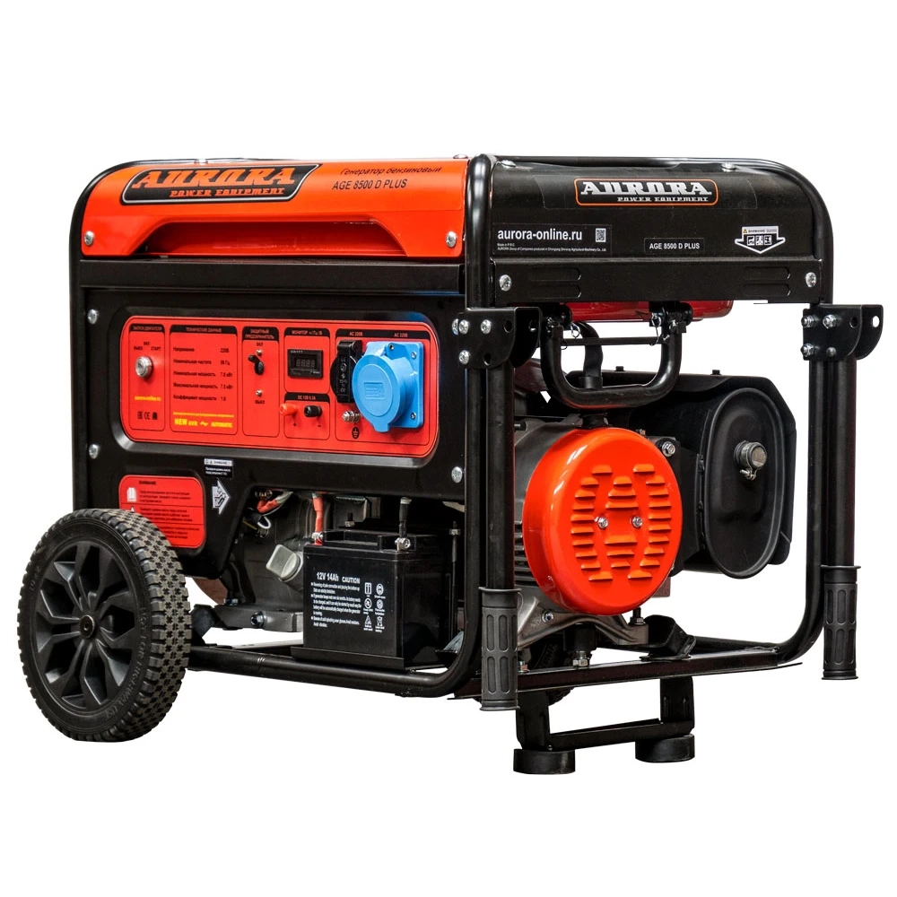 Электростанция АВРОРА AGE 8500 D PLUS 7/7.5кВт