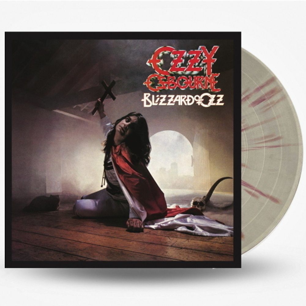 Ozzy Osbourne. Blizzard Of Ozz (LP) (Silver Vinyl/Red Swirls) Серебристо-красный винил. Оззи Осборн