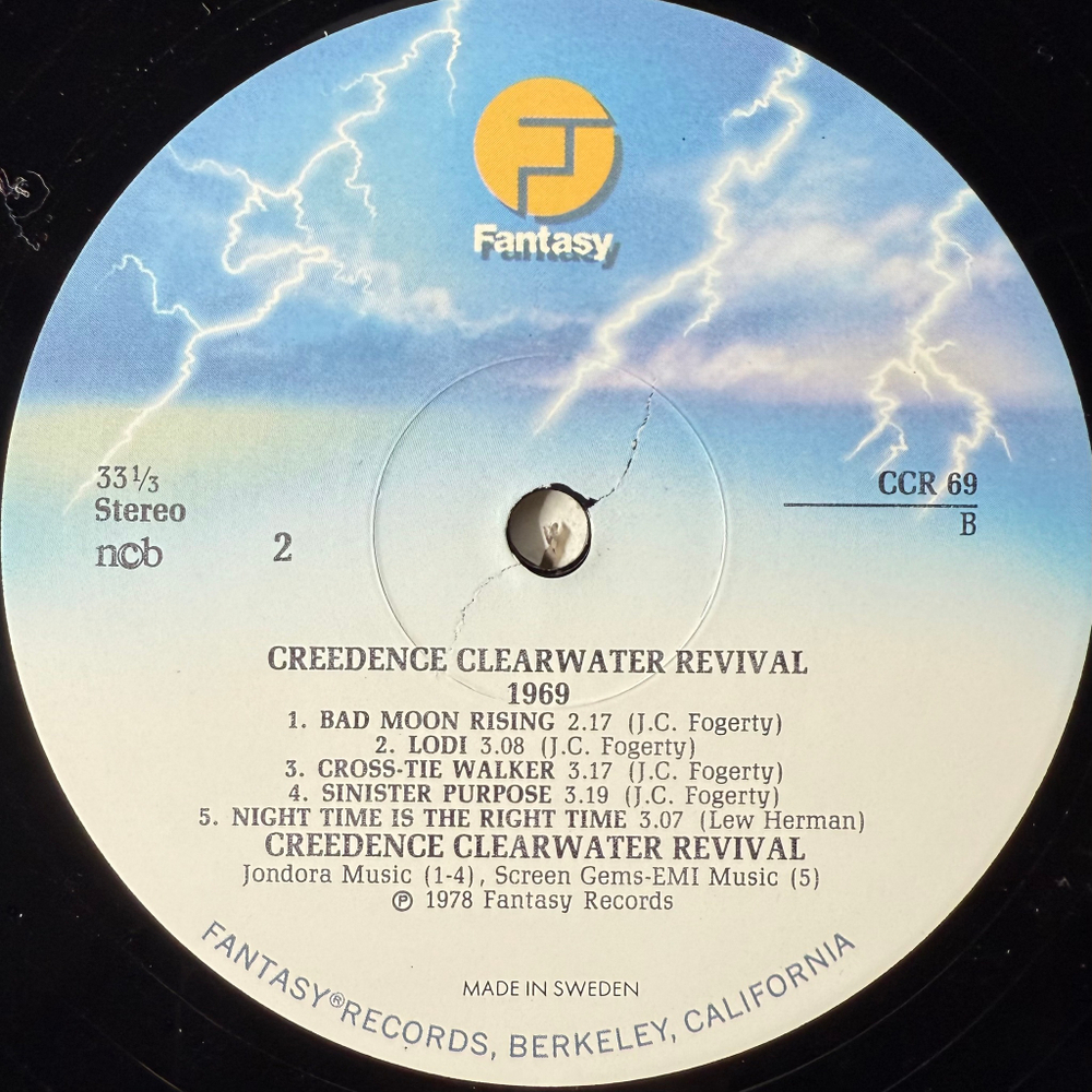 Creedence Clearwater Revival ‎– 1969 2LP (Скандинавия 1978г.)