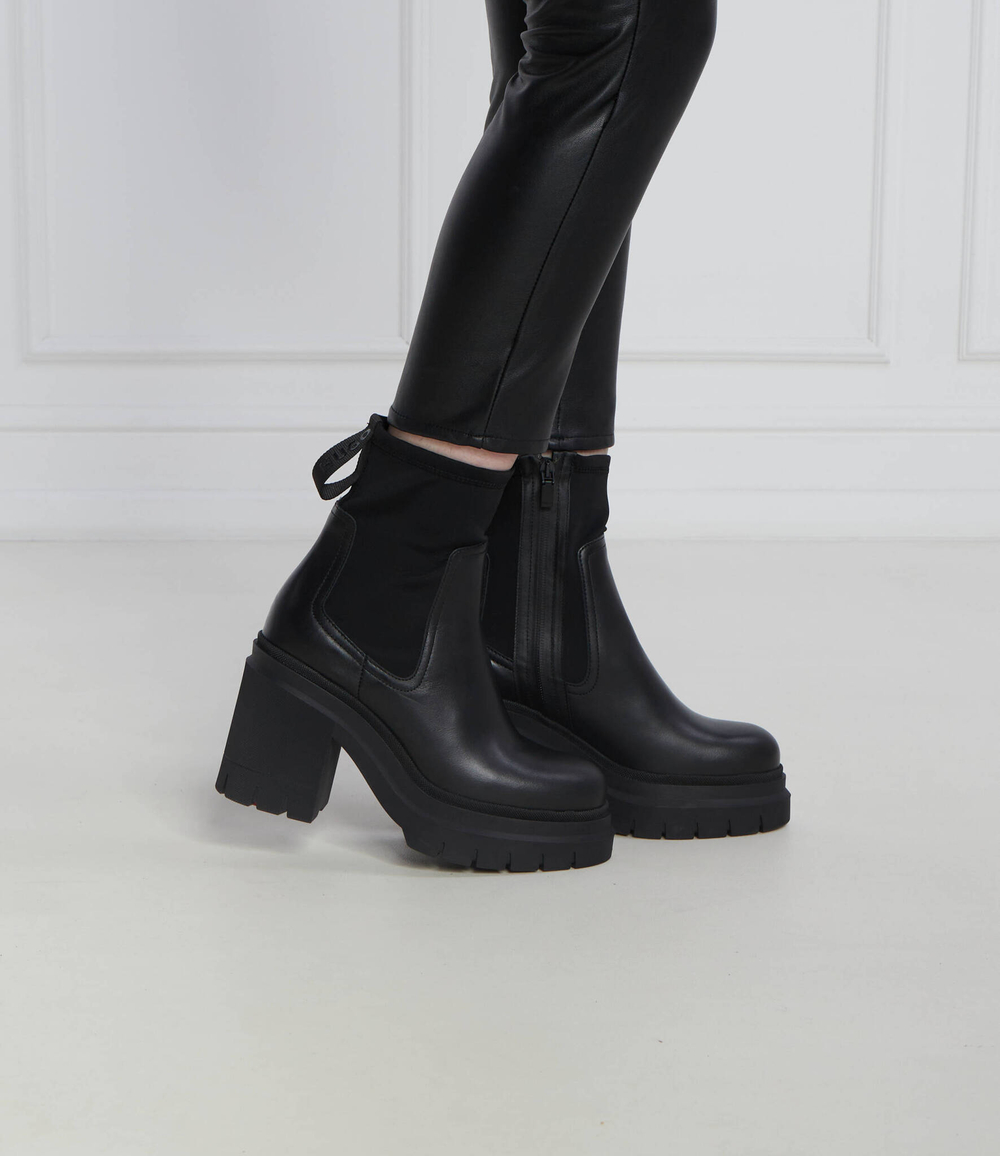 Кожаные ботильоны kris heelbt90 ltly HUGO - черный(50504745)