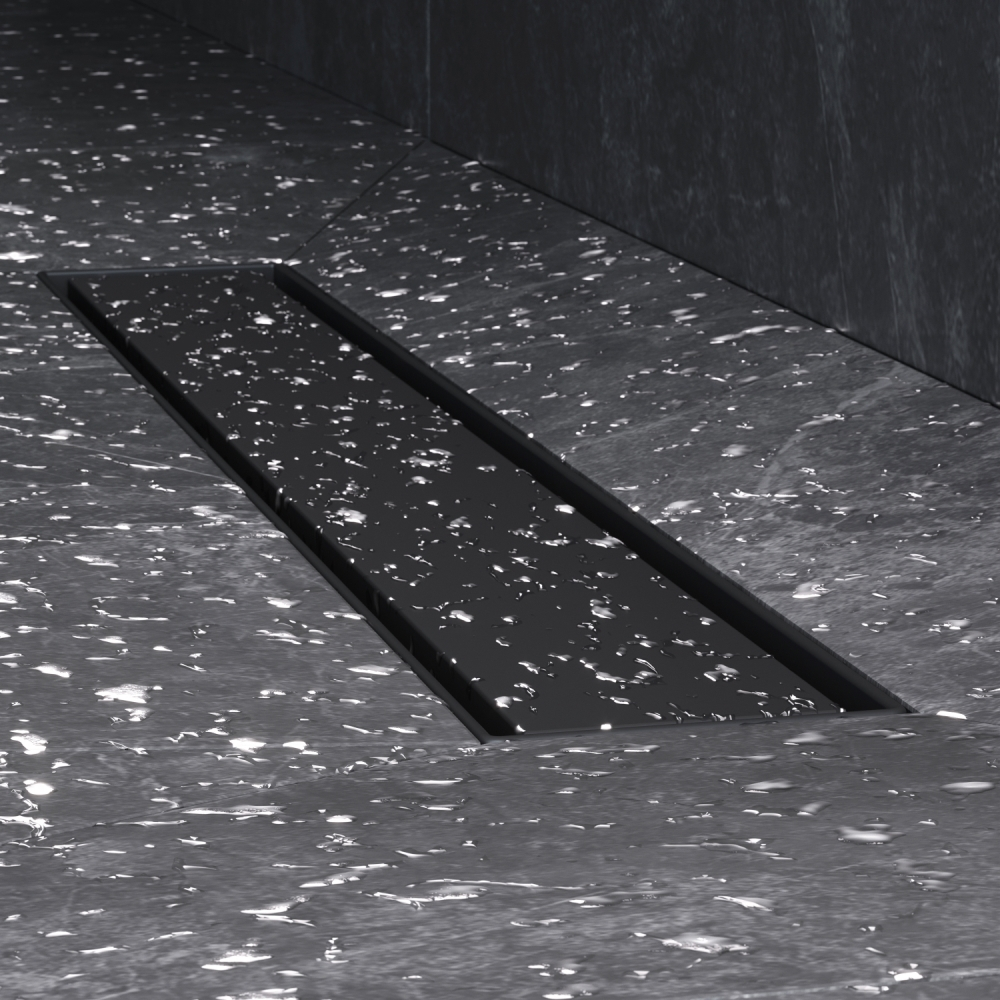 Трап для душа линейный, универсальный затвор Tile, 50 см AM.PM MasterFlow W01SC-U11-050-04BM