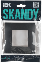 SKANDY Рамка 1-местная SK-F01T титан IEK