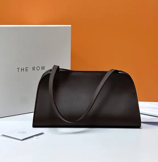 Клатч The Row Peggy, коричневый