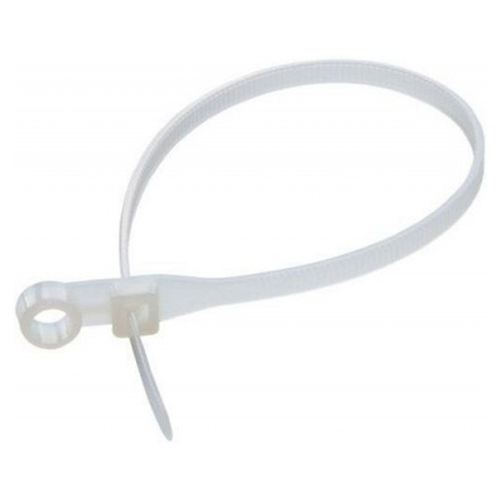 Хомут-стяжка нейлоновая под винт 150x3,6мм белая [упаковка 100шт] Rexant 07-0154