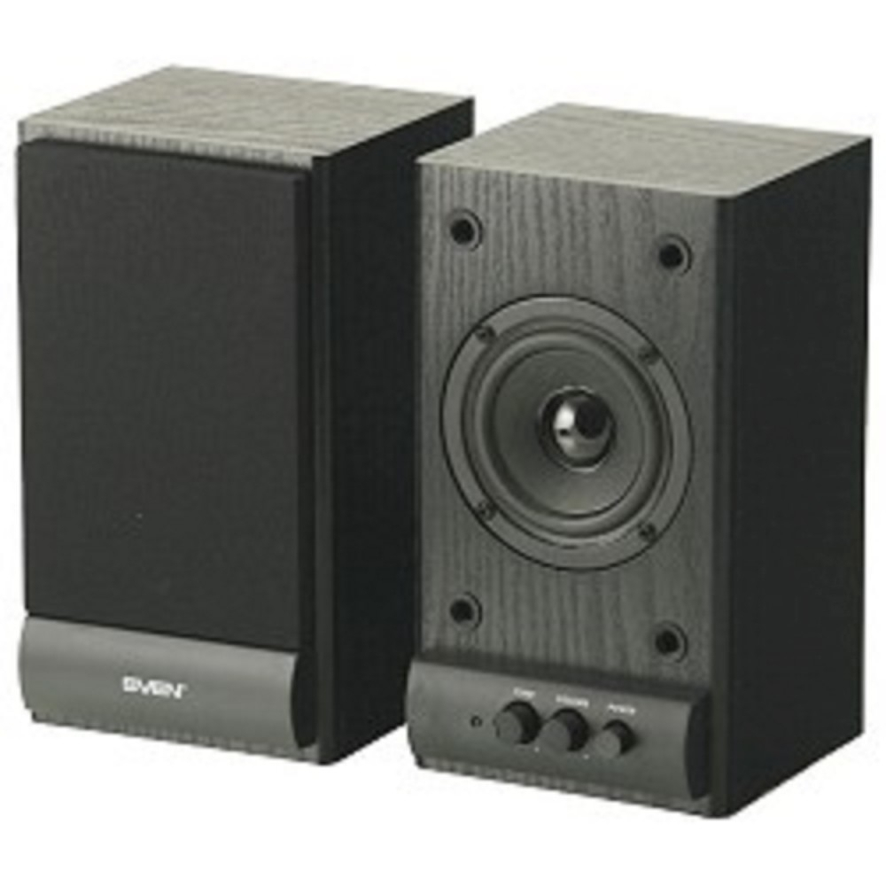 SVEN SPS-607, черный {2.0, Активные, 2х3 Вт (RMS), 80-18000 Гц, дерево}
