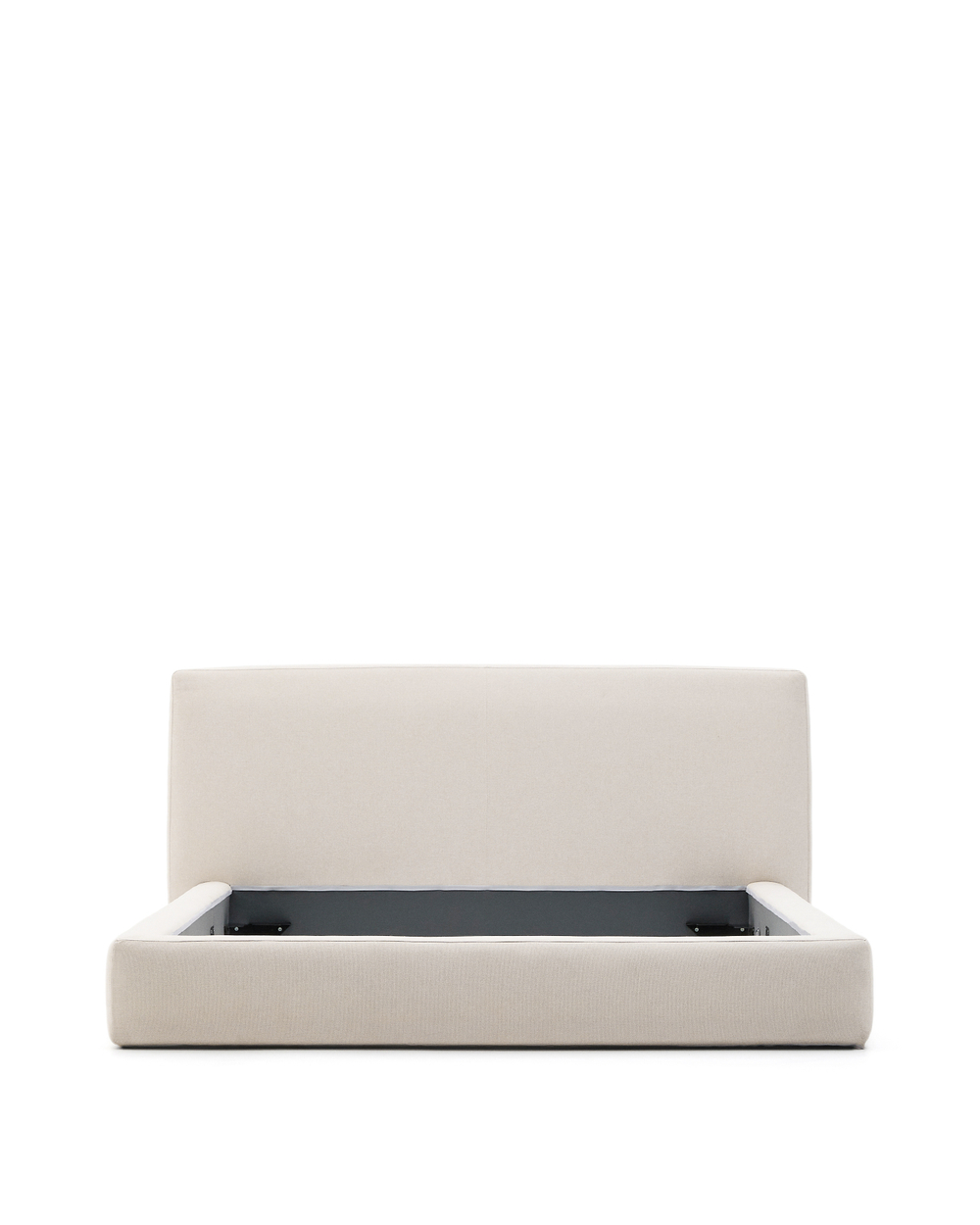 Кровать Blok бежевая со съемными чехлами под матрас 180 х 200 см
