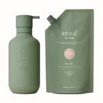 Keune So Pure Набор ПОЛИРУЮЩИЙ (шампунь 1000 мл+флакон+коробка+ шубер+ пакет)