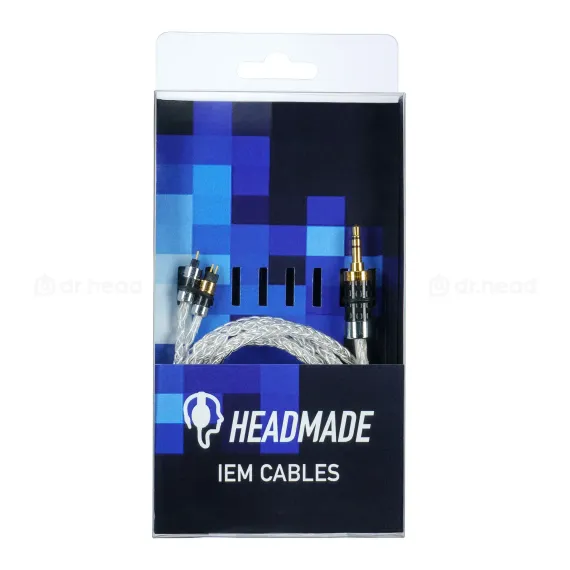 HeadMade IEM Silver 2-pin - 3.5mm 1.2m