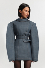 Платье из денима мини